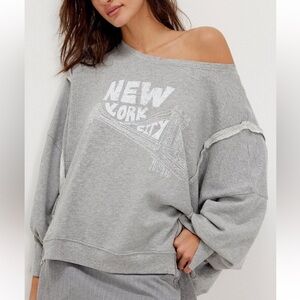 FREE PEOPLE WE THE FREE GRAPHIC CAMDEN NEW YORK CITY COMBO NWT sz XS, S, M